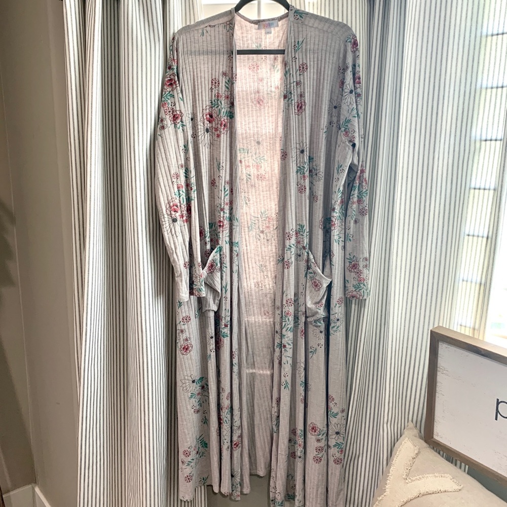 LulaRoe Sarah floral cardigan